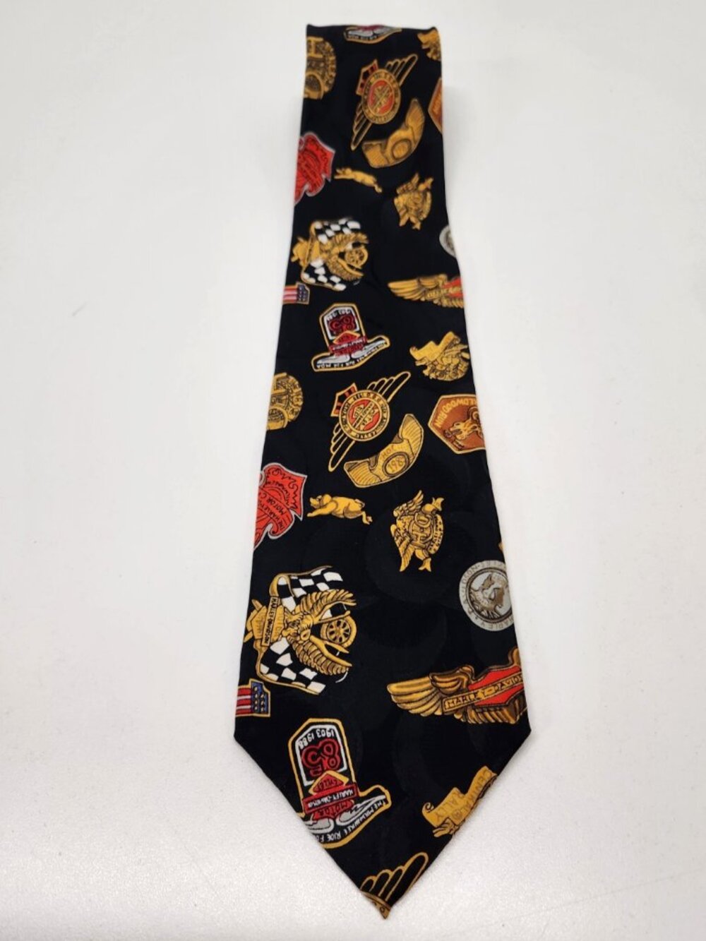 Harley Davidson Licensed 100% Silk Hand Sewn Tie By Nicole Miller